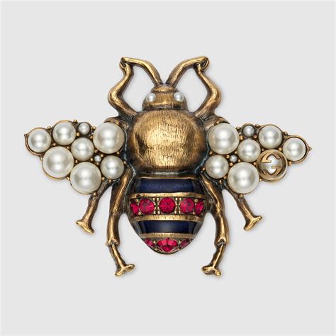 gucci bee bow brooch|gucci loafer with bee.